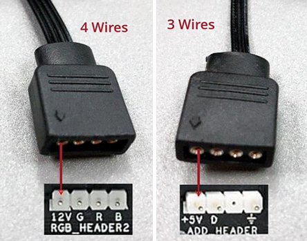 Plugs for 12VGRB and aRGB headers
